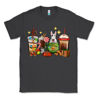 Smoke Christmas coffee cups with Bull Terrier Classic Tee - RanaPortraitStore