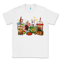 White Christmas coffee cups with Bull Terrier Classic Tee - RanaPortraitStore