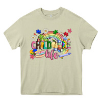 Mossy childcare life Heavy Core Tee - JahusDesignShop