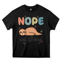 Black nope not today Heavy Core Tee - MaliasSmallBusiness