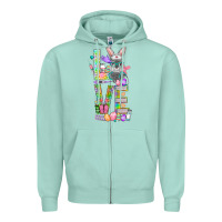 Seafoam Love Easter Nurse Zipper Hoodie - BundleAndBundleShop