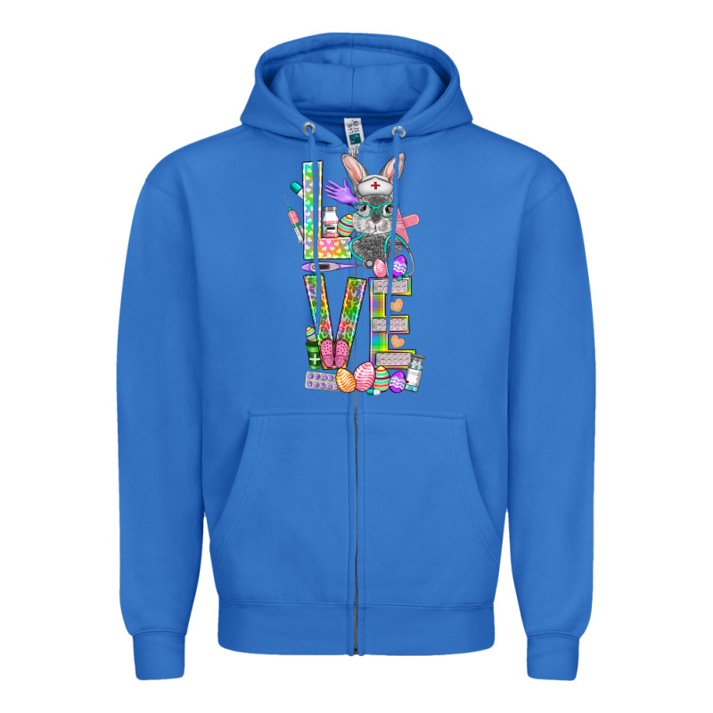 Love Easter Nurse Zipper Hoodie by BundleAndBundleShop | Teevron