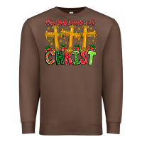 Chestnut christmas begins with christ Premium Sweatshirt - CowhideDigitalArt
