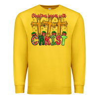 Lemon christmas begins with christ Premium Sweatshirt - CowhideDigitalArt