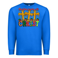 True Royal christmas begins with christ Premium Sweatshirt - CowhideDigitalArt