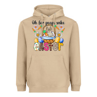 Mushroom Oh For Peeps Sake Easter Heavyweight Hoodie - CowhideDigitalArt