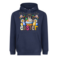 Navy Oh For Peeps Sake Easter Heavyweight Hoodie - CowhideDigitalArt
