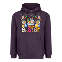 Plum Oh For Peeps Sake Easter Heavyweight Hoodie - CowhideDigitalArt