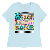 Baby Blue team fourth grade Ladies Tee - NancyCooperArtShop