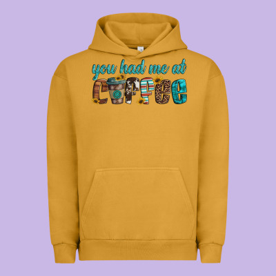 You Had Me At Coffee Urban Hoodie Designed By Artiststas
