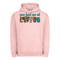 Pigment Salmon you had me at coffee Urban Hoodie - Artiststas