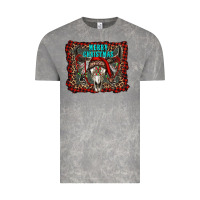 Cloud Rock merry christmas bull skull Vintage Tee - RanaPortraitStore