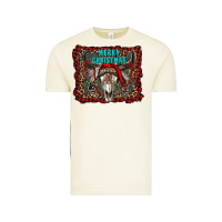 Vintage Arctic merry christmas bull skull Vintage Tee - RanaPortraitStore