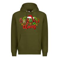 Army Green Christmas Grammy Claus Mother's Day Premium Hoodie - FaDigitalArtStudio