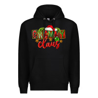 Black Christmas Grammy Claus Mother's Day Premium Hoodie - FaDigitalArtStudio