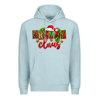 Blue Mist Christmas Grammy Claus Mother's Day Premium Hoodie - FaDigitalArtStudio