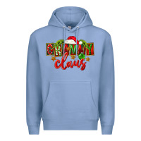 Colony Blue Christmas Grammy Claus Mother's Day Premium Hoodie - FaDigitalArtStudio
