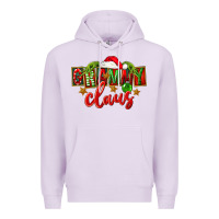 Lilac Christmas Grammy Claus Mother's Day Premium Hoodie - FaDigitalArtStudio