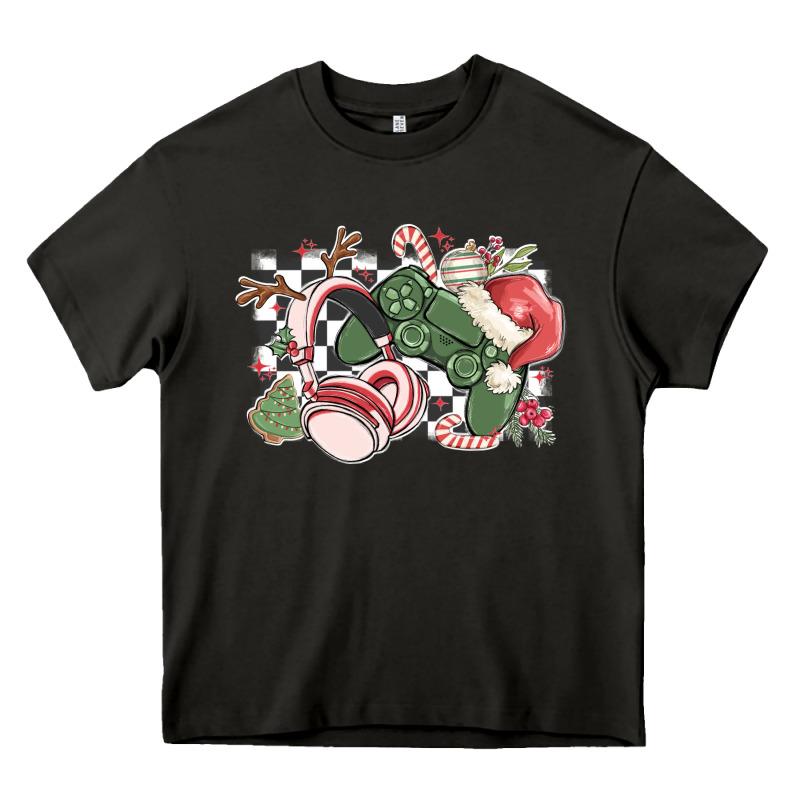 Gamer Christmas Game Controller Heavy Core Tee by MaliasSmallBusiness | Teevron