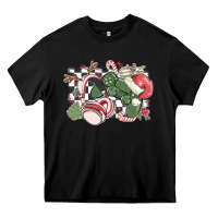 Black gamer christmas game controller Heavy Core Tee - MaliasSmallBusiness