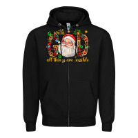 Black with god all things are possible with santa claus bbs Zipper Hoodie - BundleAndBundleShop