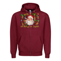 Burgundy with god all things are possible with santa claus bbs Zipper Hoodie - BundleAndBundleShop