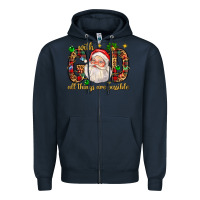 Navy with god all things are possible with santa claus bbs Zipper Hoodie - BundleAndBundleShop