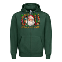 Sports Green with god all things are possible with santa claus bbs Zipper Hoodie - BundleAndBundleShop