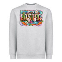 Heather Grey Easter Heavyweight Sweatshirt - CowGirlArtShop