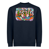 Navy Easter Heavyweight Sweatshirt - CowGirlArtShop