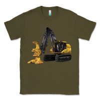 Army Green Feller Buncher Classic Tee - LillyAllenDesigns