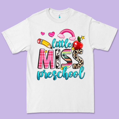 Little Miss Preschool Premium Tee Designed By Nancycooperartshop