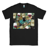 Black California Wine with Leopard Background Classic Tee - Bettercallsaul