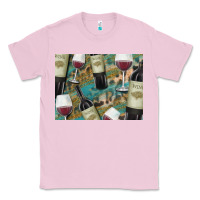 Bubblegum Pink California Wine with Leopard Background Classic Tee - Bettercallsaul