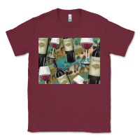Burgundy California Wine with Leopard Background Classic Tee - Bettercallsaul