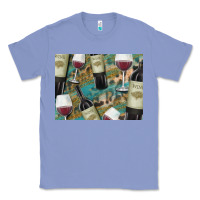 Colony Blue California Wine with Leopard Background Classic Tee - Bettercallsaul