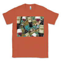 Copper California Wine with Leopard Background Classic Tee - Bettercallsaul