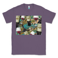 Lavender California Wine with Leopard Background Classic Tee - Bettercallsaul