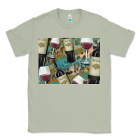 Matcha California Wine with Leopard Background Classic Tee - Bettercallsaul