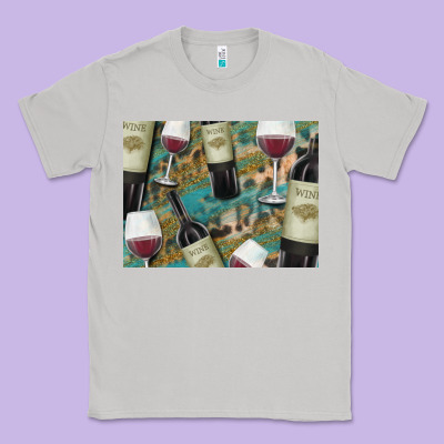 California Wine With Leopard Background Classic Tee Designed By Bettercallsaul