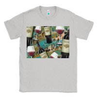Moon Dust California Wine with Leopard Background Classic Tee - Bettercallsaul