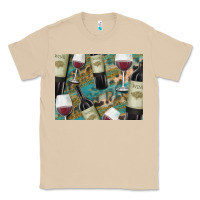 Mushroom California Wine with Leopard Background Classic Tee - Bettercallsaul