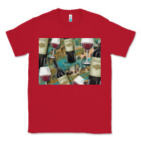 Red California Wine with Leopard Background Classic Tee - Bettercallsaul