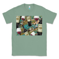 Sage California Wine with Leopard Background Classic Tee - Bettercallsaul