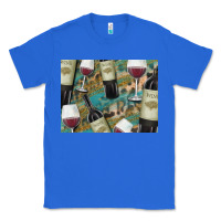 True Royal California Wine with Leopard Background Classic Tee - Bettercallsaul