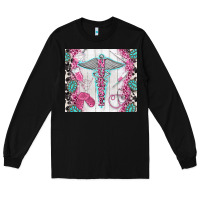 Black nurse Long Sleeve Tee - TumblerDesignByShophia