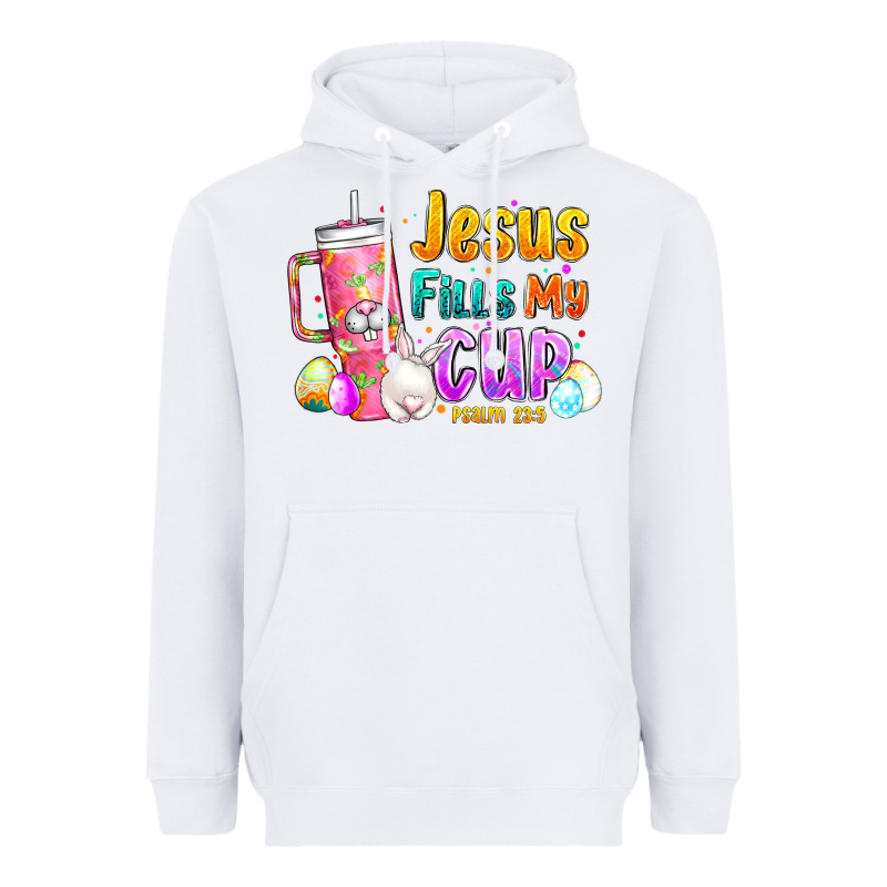 Jesus Fills My Cup Easter Heavyweight Hoodie by CowhideDigitalArt | Teevron