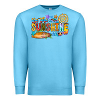 Ocean Blue be the sunshine Premium Sweatshirt - CowhideDigitalArt