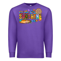 Purple be the sunshine Premium Sweatshirt - CowhideDigitalArt