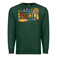 Sports Green be the sunshine Premium Sweatshirt - CowhideDigitalArt